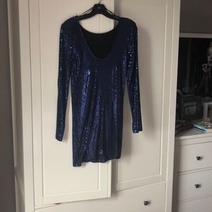 Dark Blue Topshop Dress fits like 4/6 no way a 10